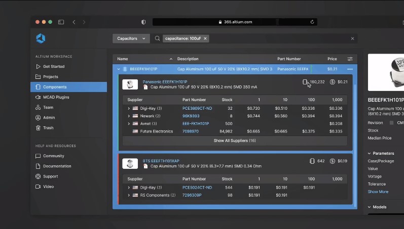 Altium 365 - Бібліотека та ланцюжок поставок Altium 365 - Бібліотека та ланцюжок поставок